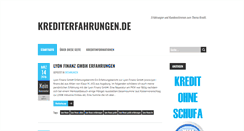 Desktop Screenshot of krediterfahrungen.de